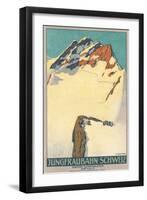 Jungfrau, Swiss Alps-null-Framed Art Print