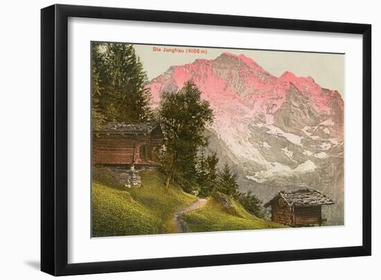 Jungfrau, Swiss Alps-null-Framed Art Print