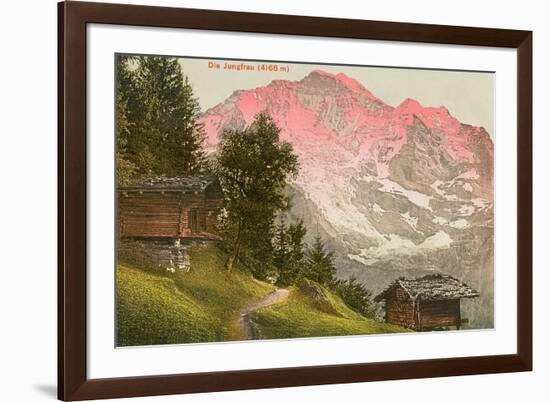 Jungfrau, Swiss Alps-null-Framed Premium Giclee Print