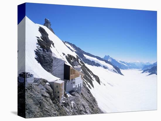 Jungfraujoch, 3454 M, and Aletsch Glacier, Bernese Oberland, Swiss Alps, Switzerland-Hans Peter Merten-Stretched Canvas