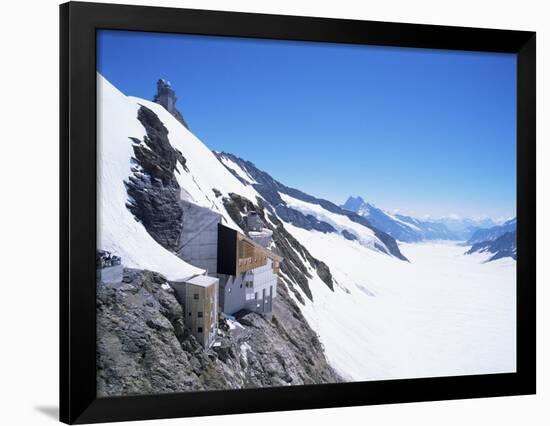 Jungfraujoch, 3454 M, and Aletsch Glacier, Bernese Oberland, Swiss Alps, Switzerland-Hans Peter Merten-Framed Photographic Print