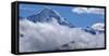 Jungfraujoch and Monch, Grindelwald, Bernese Oberland, Canton of Bern, Switzerland, Europe-Hans-Peter Merten-Framed Stretched Canvas