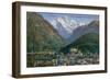 Jungfraujoch - Interlaken and Jungfrau in Switzerland. Postcard Sent in 1913-Swiss photographer-Framed Giclee Print