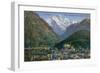 Jungfraujoch - Interlaken and Jungfrau in Switzerland. Postcard Sent in 1913-Swiss photographer-Framed Giclee Print