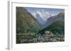 Jungfraujoch - Interlaken and Jungfrau in Switzerland. Postcard Sent in 1913-Swiss photographer-Framed Giclee Print