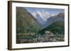 Jungfraujoch - Interlaken and Jungfrau in Switzerland. Postcard Sent in 1913-Swiss photographer-Framed Giclee Print