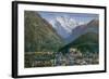 Jungfraujoch - Interlaken and Jungfrau in Switzerland. Postcard Sent in 1913-Swiss photographer-Framed Giclee Print