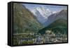 Jungfraujoch - Interlaken and Jungfrau in Switzerland. Postcard Sent in 1913-Swiss photographer-Framed Stretched Canvas