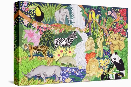 Jungle Animals-Tony Todd-Stretched Canvas