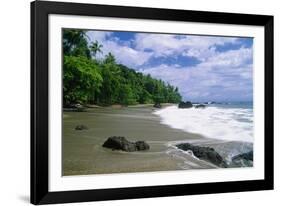 Jungle at the Shore, Costa Rica-George Oze-Framed Photographic Print