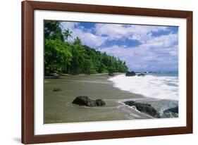 Jungle at the Shore, Costa Rica-George Oze-Framed Photographic Print