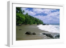 Jungle at the Shore, Costa Rica-George Oze-Framed Photographic Print