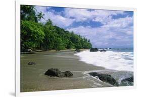 Jungle at the Shore, Costa Rica-George Oze-Framed Photographic Print