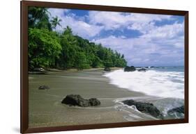 Jungle at the Shore, Costa Rica-George Oze-Framed Photographic Print