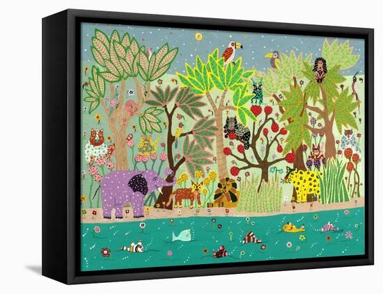 Jungle Beasts-David Sheskin-Framed Stretched Canvas