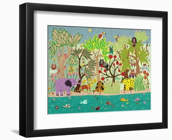 Jungle Beasts-David Sheskin-Framed Premium Giclee Print