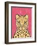 Jungle Cat Hot Pink-Moira Hershey-Framed Art Print