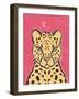 Jungle Cat Hot Pink-Moira Hershey-Framed Art Print