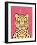 Jungle Cat Hot Pink-Moira Hershey-Framed Art Print