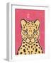 Jungle Cat Hot Pink-Moira Hershey-Framed Art Print