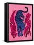 Jungle Cats I Bright-Janelle Penner-Framed Stretched Canvas