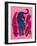 Jungle Cats I Bright-Janelle Penner-Framed Art Print