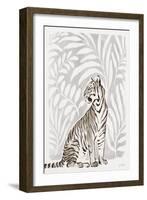 Jungle Cats II Neutral-Janelle Penner-Framed Art Print