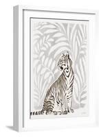 Jungle Cats II Neutral-Janelle Penner-Framed Art Print