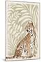 Jungle Cats II v2-Janelle Penner-Mounted Art Print