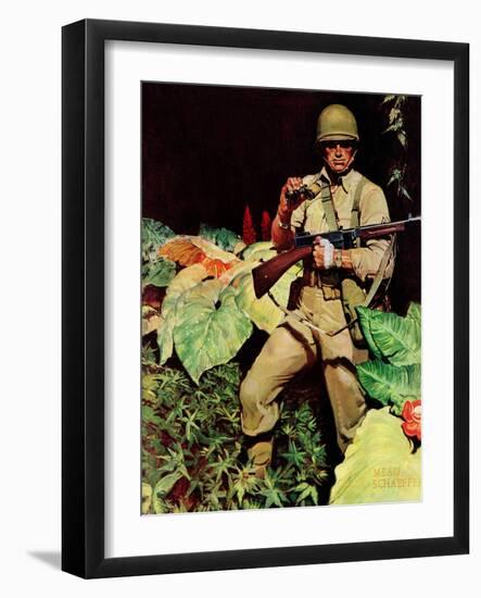 "Jungle Commando," October 24, 1942-Mead Schaeffer-Framed Giclee Print