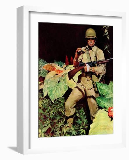 "Jungle Commando," October 24, 1942-Mead Schaeffer-Framed Giclee Print