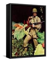 "Jungle Commando," October 24, 1942-Mead Schaeffer-Framed Stretched Canvas