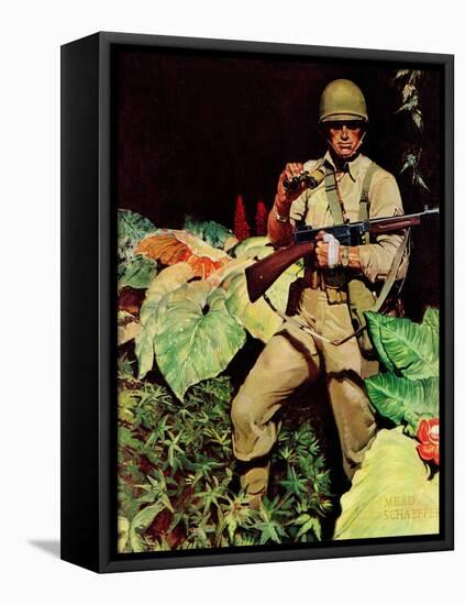 "Jungle Commando," October 24, 1942-Mead Schaeffer-Framed Stretched Canvas