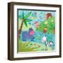 Jungle Friends I-Kate and Elizabeth Pope-Framed Art Print