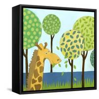 Jungle Fun III-Megan Meagher-Framed Stretched Canvas