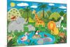 Jungle Fun-Sophie Harding-Mounted Premium Giclee Print