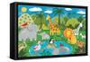 Jungle Fun-Sophie Harding-Framed Stretched Canvas