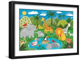 Jungle Fun-Sophie Harding-Framed Art Print