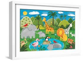 Jungle Fun-Sophie Harding-Framed Art Print