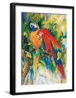 Jungle Gossip-Renée Mizgala-Framed Art Print