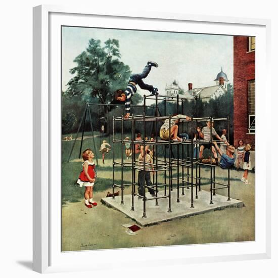 "Jungle Gym", November 7, 1959-George Hughes-Framed Giclee Print