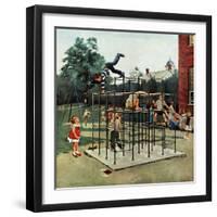 "Jungle Gym", November 7, 1959-George Hughes-Framed Giclee Print