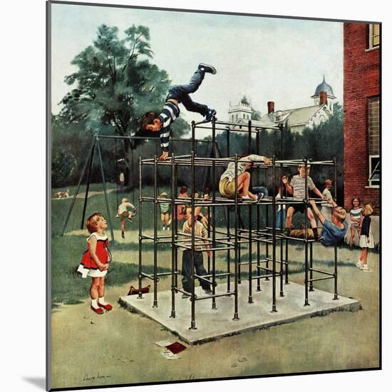 "Jungle Gym", November 7, 1959-George Hughes-Mounted Giclee Print