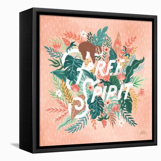 Jungle Hangout IV-Laura Marshall-Framed Stretched Canvas