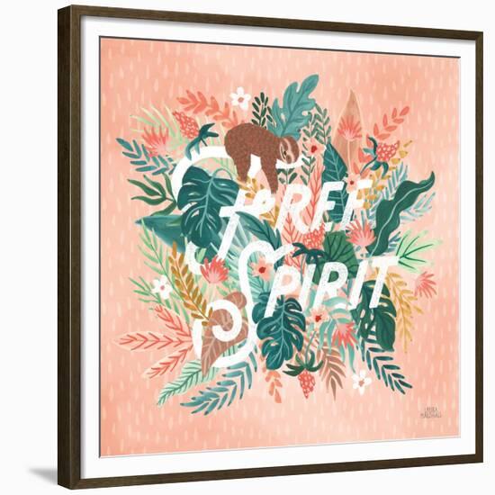 Jungle Hangout IV-Laura Marshall-Framed Premium Giclee Print