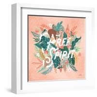 Jungle Hangout IV-Laura Marshall-Framed Art Print