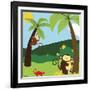 Jungle Jamboree II-Erica J. Vess-Framed Art Print