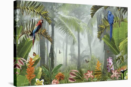 Jungle Jaunt in Detail-Amy Shaw-Stretched Canvas