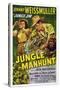 Jungle Manhunt, from Left, Sheila Ryan, Johnny Weissmuller, 1951-null-Stretched Canvas