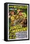 Jungle Manhunt, from Left, Sheila Ryan, Johnny Weissmuller, 1951-null-Framed Stretched Canvas